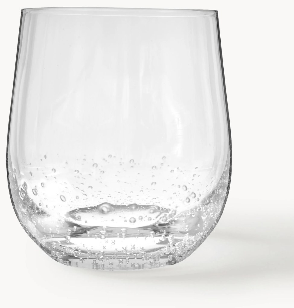 Bicchiere in vetro soffiato Bubble 4 pz