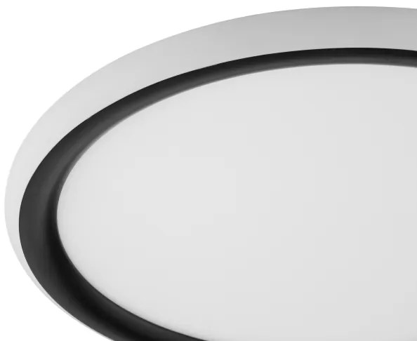 Brilliant - Plafoniera LED dimmerabile CARLOZ, 16 W, 230 V, Ø 30 cm, nero