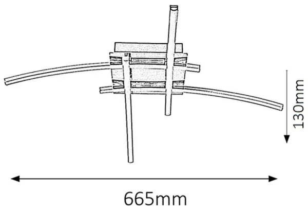 Rabalux 2503 - Plafoniera LED ALEXIS 4xLED/6W
