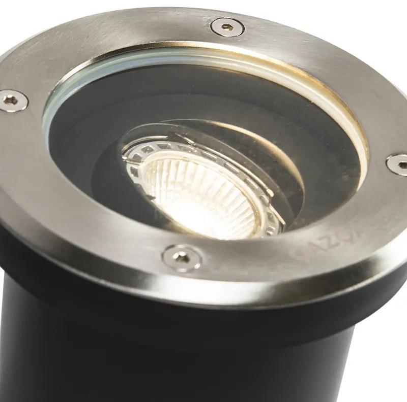 Faretto da giardino moderno in acciaio orientabile IP65 - Delux