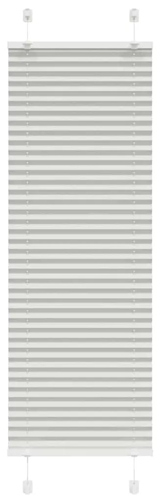 Tenda Plissettata Grigio Chiaro 40x100 Cm Larghezza Tessuto /