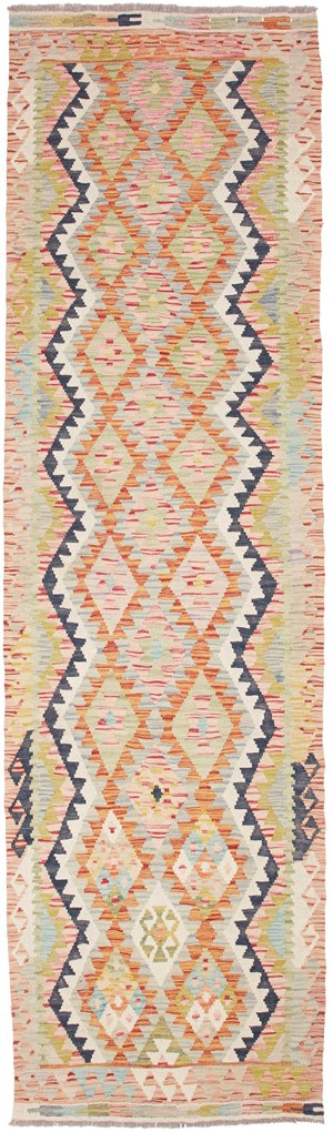 Kilim Tappeto 300x90 (Pakistan) Tessuto A Mano