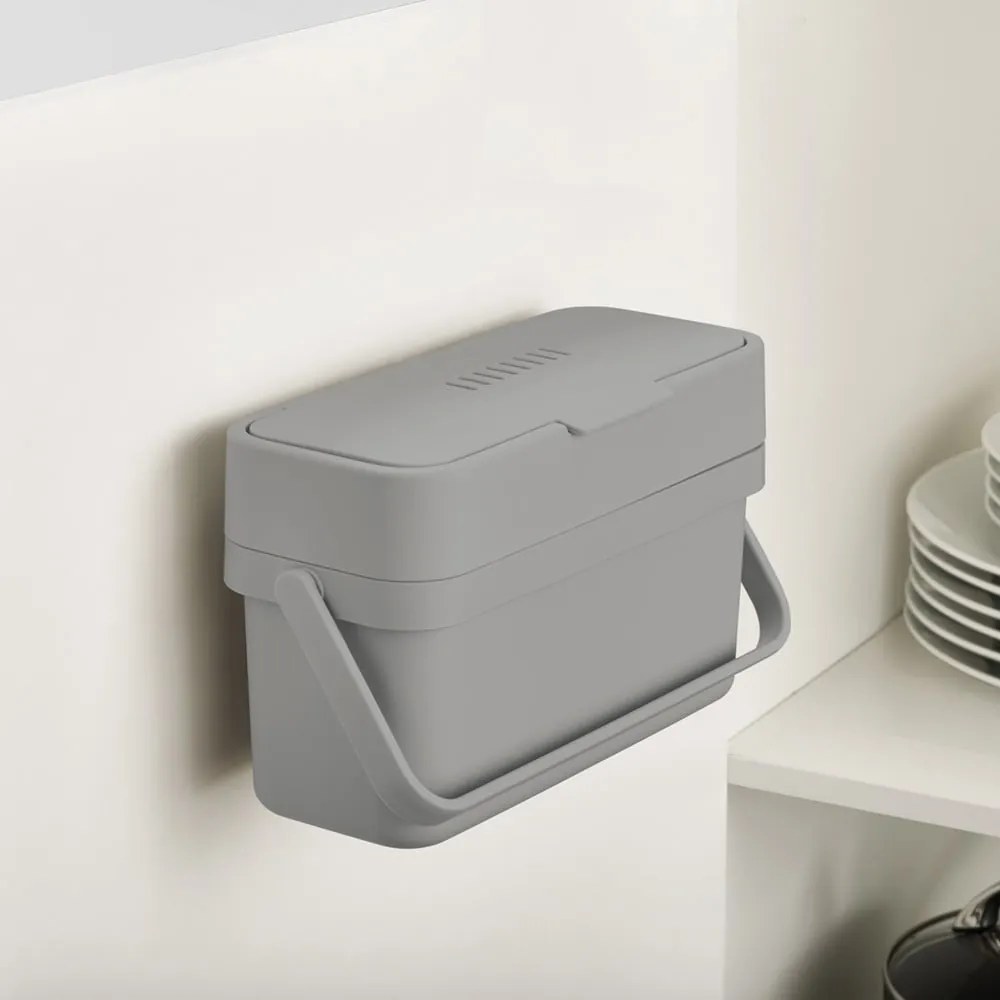 Bidone per l'umido grigio 4 l Duo – Joseph Joseph