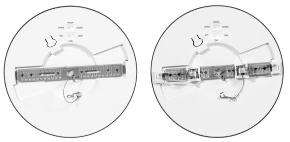 Ecolite WPCB2-18W/HF/CR - Pannello LED con sensore LEXA LED/6/12/18W/230V