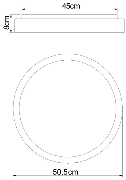 Globo 41586-24 - Plafoniera LED dimmerabile SONNY LED/24W/230V + +TC