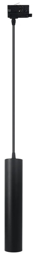 Faro LED a Sospensione per Binario Trifase GU10 - Nero 15m