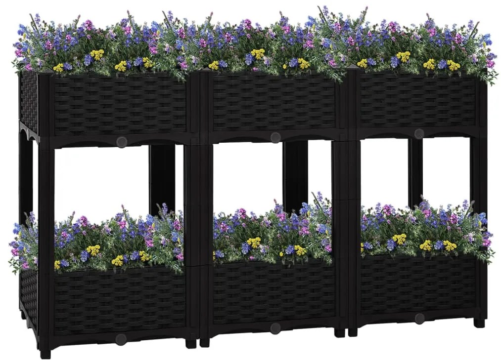 Fioriera Rialzata 120x40x71 Cm İn Polipropilene /