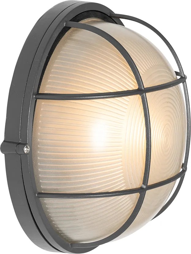 Lampada da parete per esterni industriale grigio scuro IP44 - Hanneke
