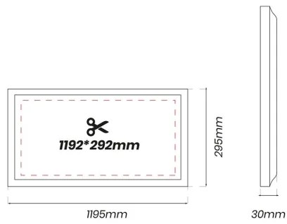 Pannello LED LED/48W/230V 4000K 120x30 cm