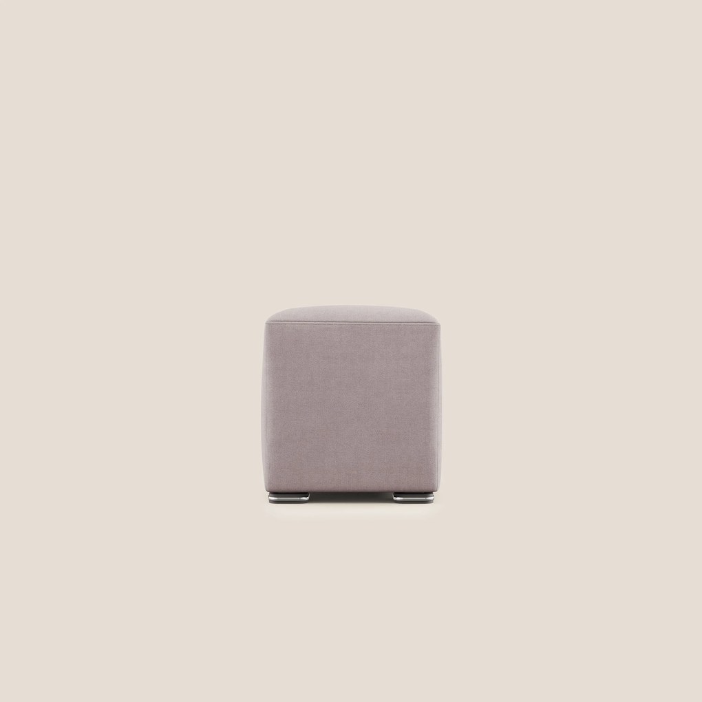 Cube pouf in tessuto morbido impermeabile T02 rosa