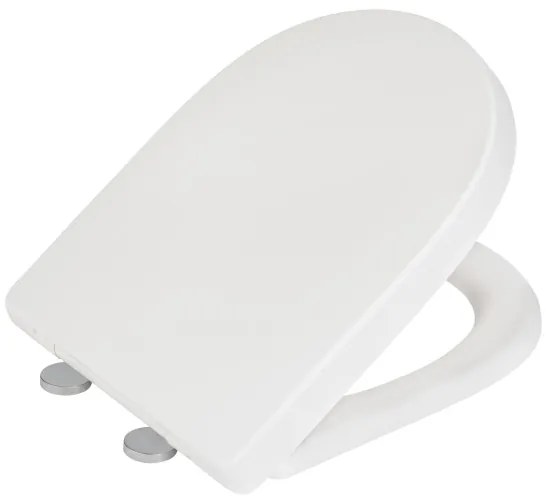 WENKO 24988100-WC sedile EXCLUSIVE 45x36,5 cm bianco/argento