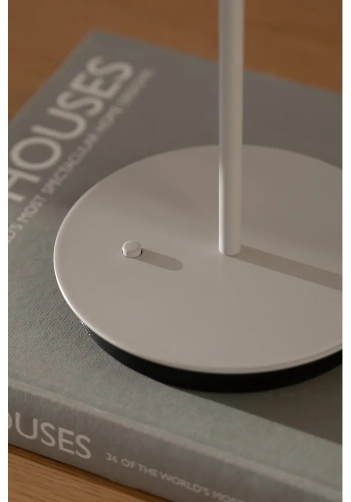 Lampada da tavolo LED grigio chiaro in metallo con paralume in metallo (altezza totale 31 cm) Asteria Move – UMAGE