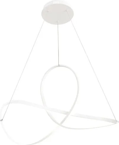 Lampadario LED moderno Smilla bianco Ø60cm, luce con 3 temperature di colore 4900 lumen