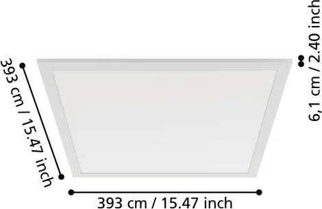 Eglo 901491 - Plafoniera LED MORADILLO LED/18,8W/230V 40x40 cm bianca