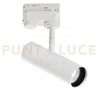 Proiettore a binario led rocket bianco 7w 980lm cct 3000k / 4000k 5...