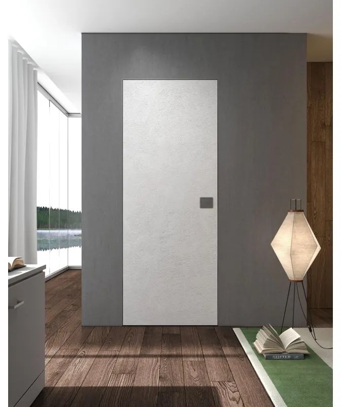 Porta filomuro battente Nairobi bianco L 70 x H 210 cm sinistra