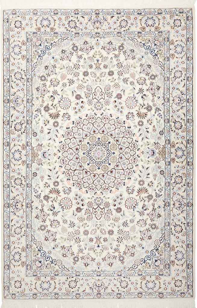 Nain Tappeto 210 x 140 Beige (Iran) Annodato A Mano