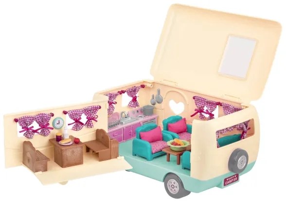 Li'l Woodzeez - Set di giochi HAPPY CAMPER campeggio