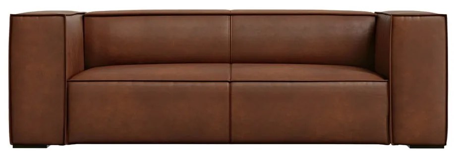 Divano in pelle marrone cognac 212 cm Madame - Windsor &amp; Co Sofas
