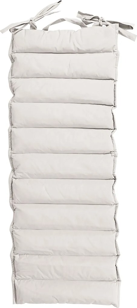 Cuscino Outdoor Imbottito Idrorepellente per Lettino da Esterno 60x180 cm in Poliestere e Policotone Ecrù...