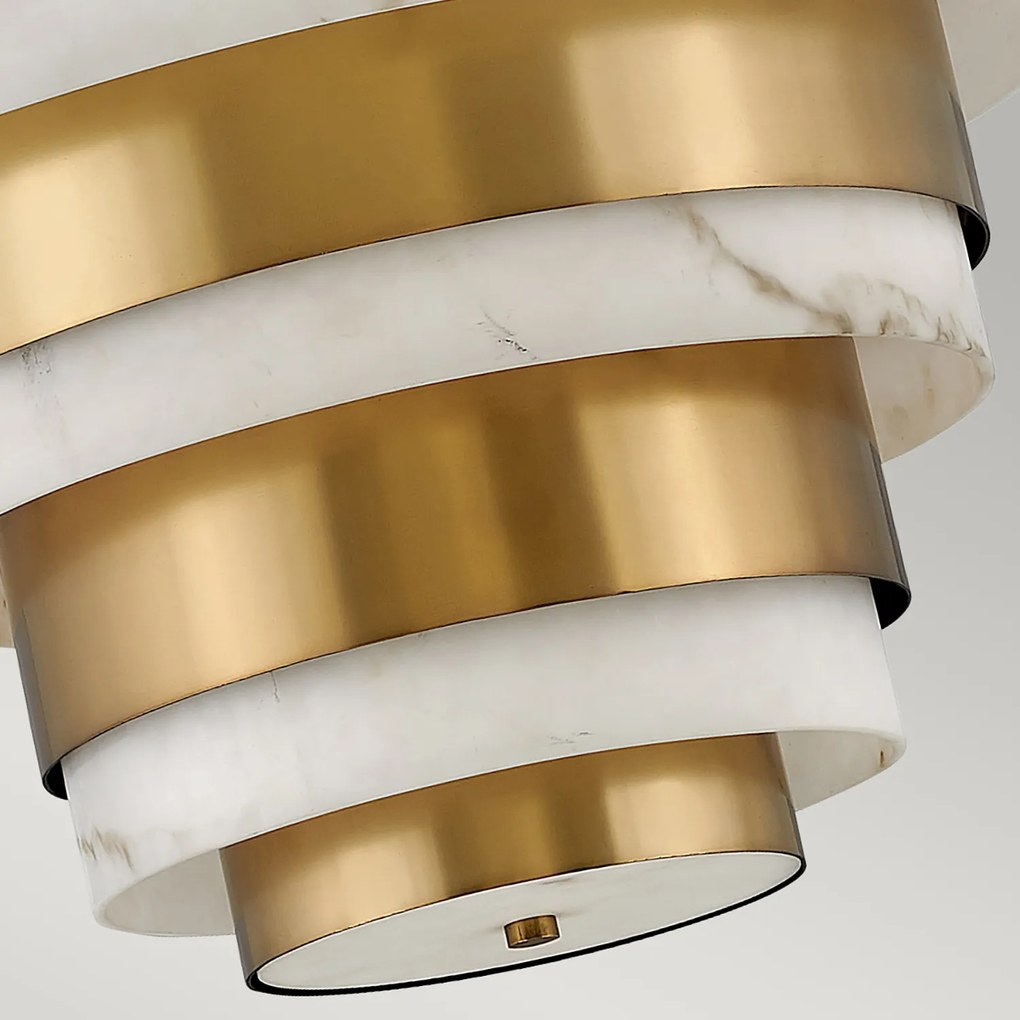 Lampadario Contemporaneo Echelon Acciaio Ottone Antico 8 Luci E14