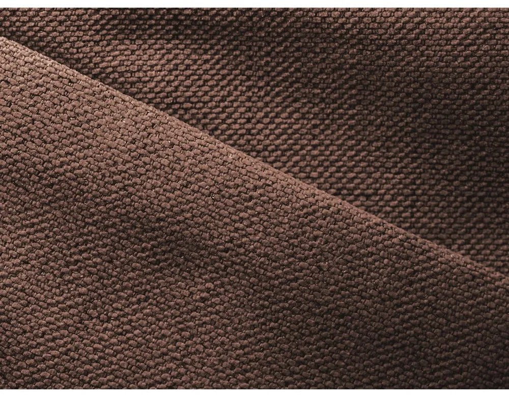 Divano angolare rosa allungabile/con contenitore (con penisola a destra) Nanea – Makamii