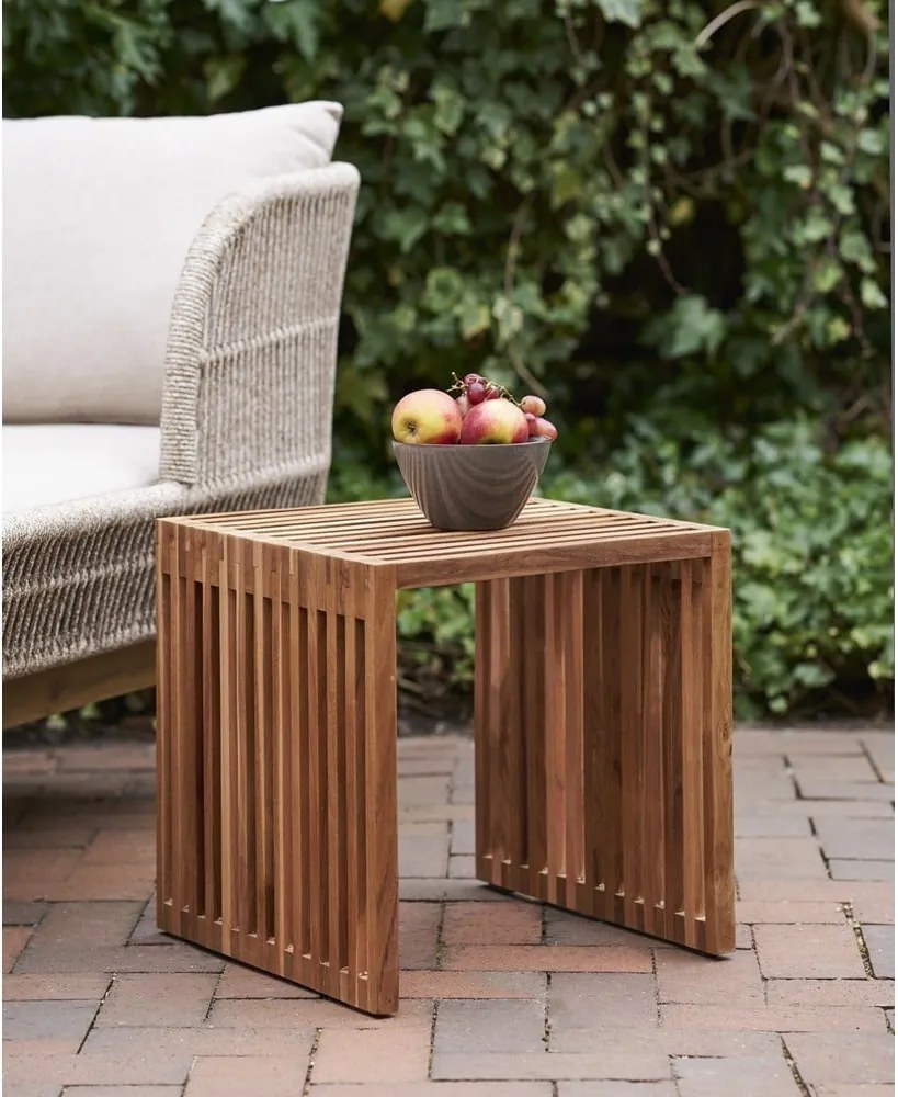 Tavolino in legno di teak 40x40 cm Pego - House Nordic