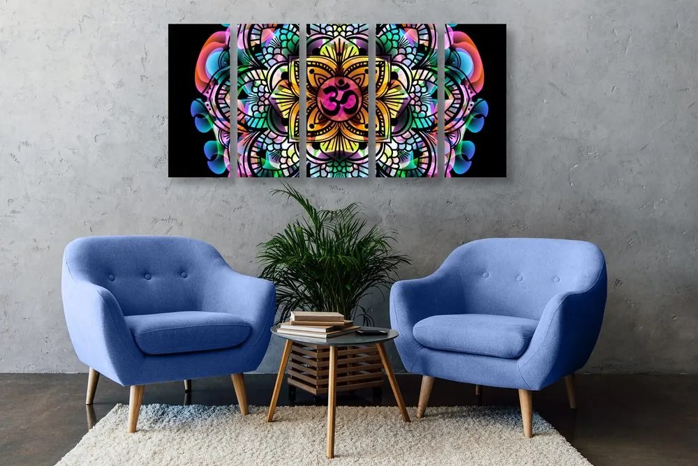 Quadri 5 pezzi – Mandala della salute