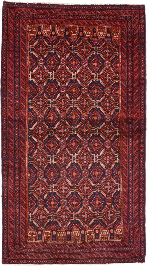 Beluch Tappeto 90 x 170 (Iran) Annodato A Mano