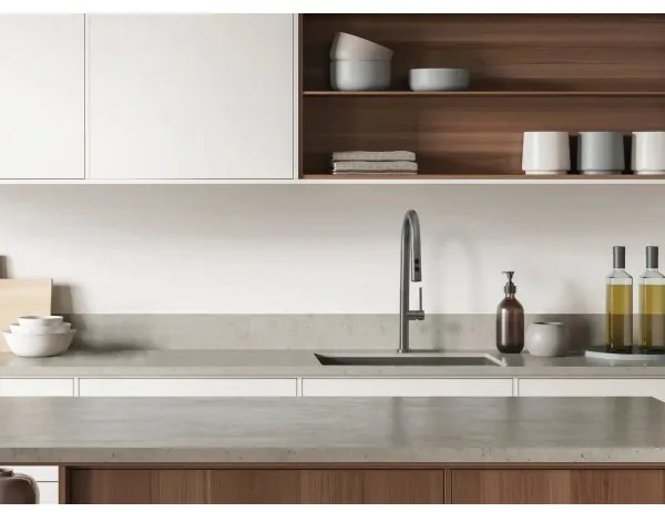 Deante BQO_D72M - Rubinetto lavello con doccetta estraibile OLFATO titanio