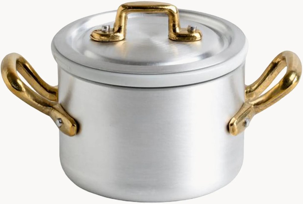 Set casseruola alta con manico, coperchio e inserto in porcellana Le Mini 3 pz