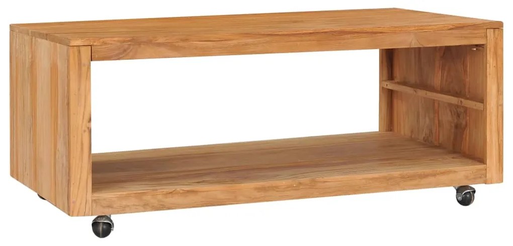 Tavolino da salotto 110x60x40 cm in legno massello di teak