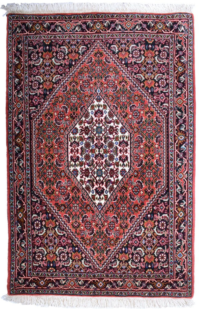 Bidjar Tappeto persiano 70x110 Rosso (Iran) Annodato A Mano