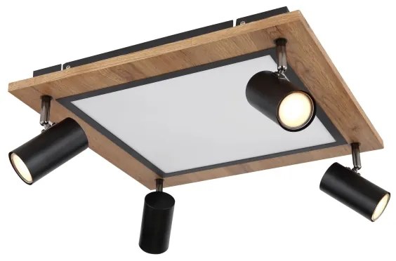 Globo 67306D2 - Faretto LED ULLA 4xGU10/5W + LED/24W/230V