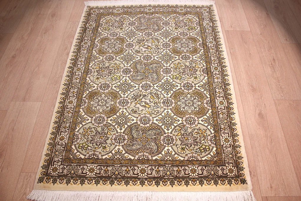 Varamin Tappeto persiano 110x150 (Iran) Annodato A Mano
