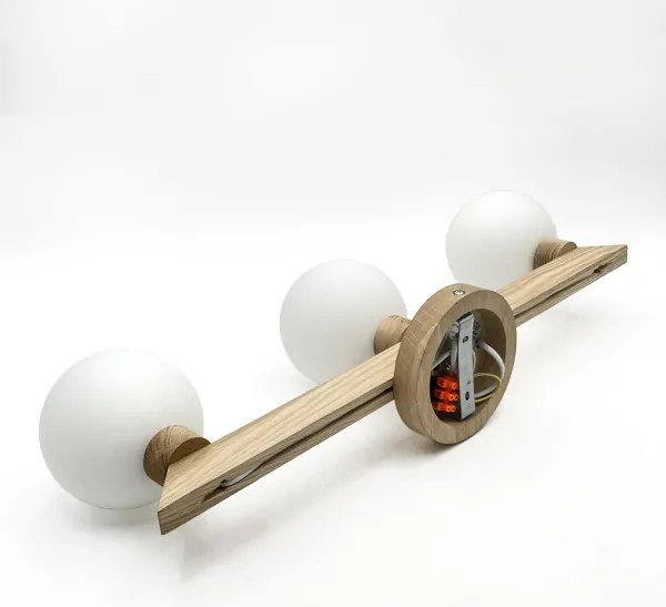 Plafoniera ANTONIO 3xG9/5W/230V rovere/bianco