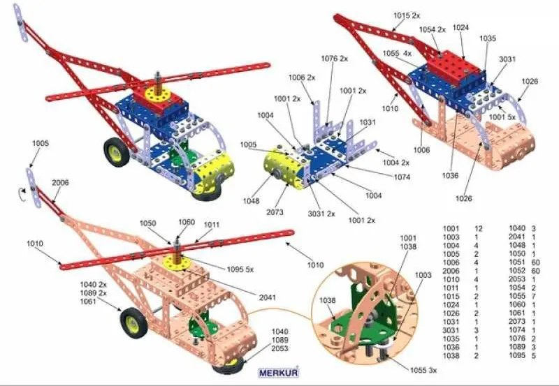 Merkur - Set grande 3 - 307 pz