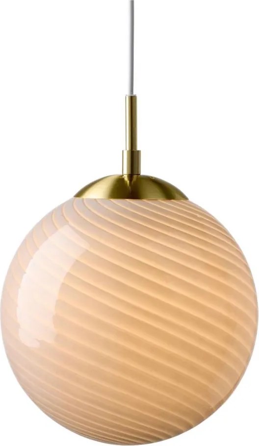 Halo Design 748358 - Lampada a sospensione con cavo CANDY 1xE27/25W/230V Ø 20 cm grigio/ottone