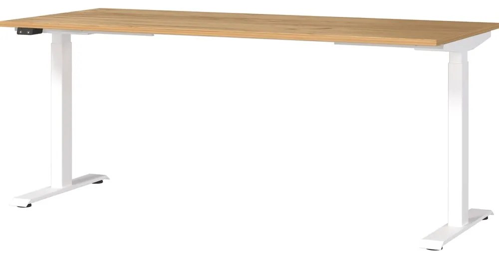 Tavolo da lavoro con altezza regolabile elettricamente e piano in rovere 80x180 cm Jet - Germania