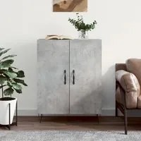 Credenza Grigio Cemento 69,5x34x90 cm in Legno Multistrato 827720