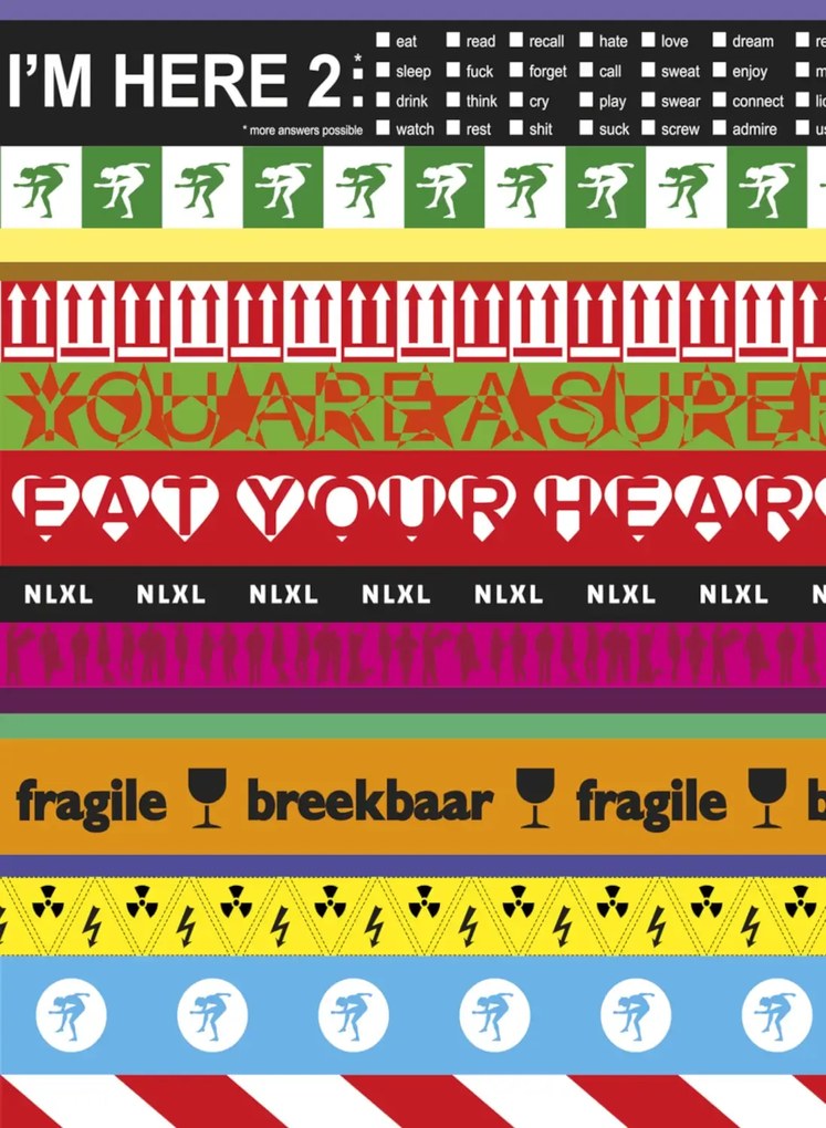 NLXL Carta da parati Layers Multicolored - RHU-01