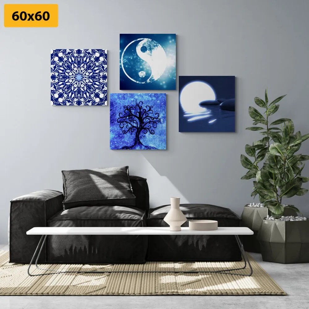 Set di quadri – Feng Shui in blu