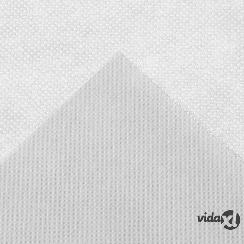 Nature Telo Antigelo in Pile con Zip 70 g/m² Bianco 2,5x2,5x3 m