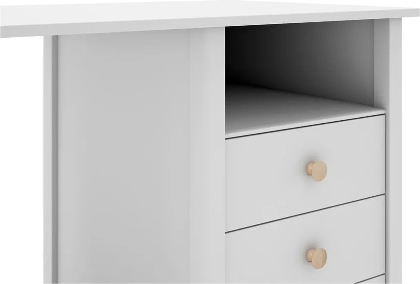 Scrivania per bambini in legno di pino 54x120 cm Max - Marckeric