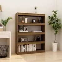 Libreria/Divisorio Marrone Miele 100x30x135,5 cm Legno di Pino