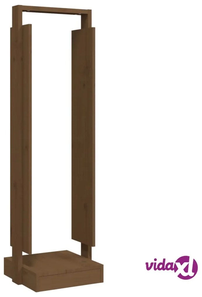 vidaXL Portalegna Miele 33,5x30x110 cm in Legno Massello di Pino
