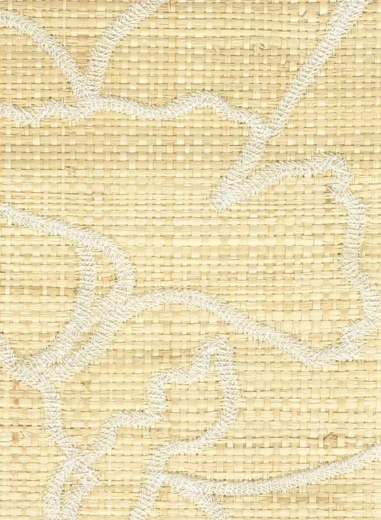 CMO Paris Tapete Raphia Brodé - Blond
