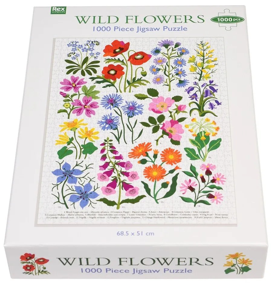 Puzzle 1000 pezzi Wild Flowers - Rex London