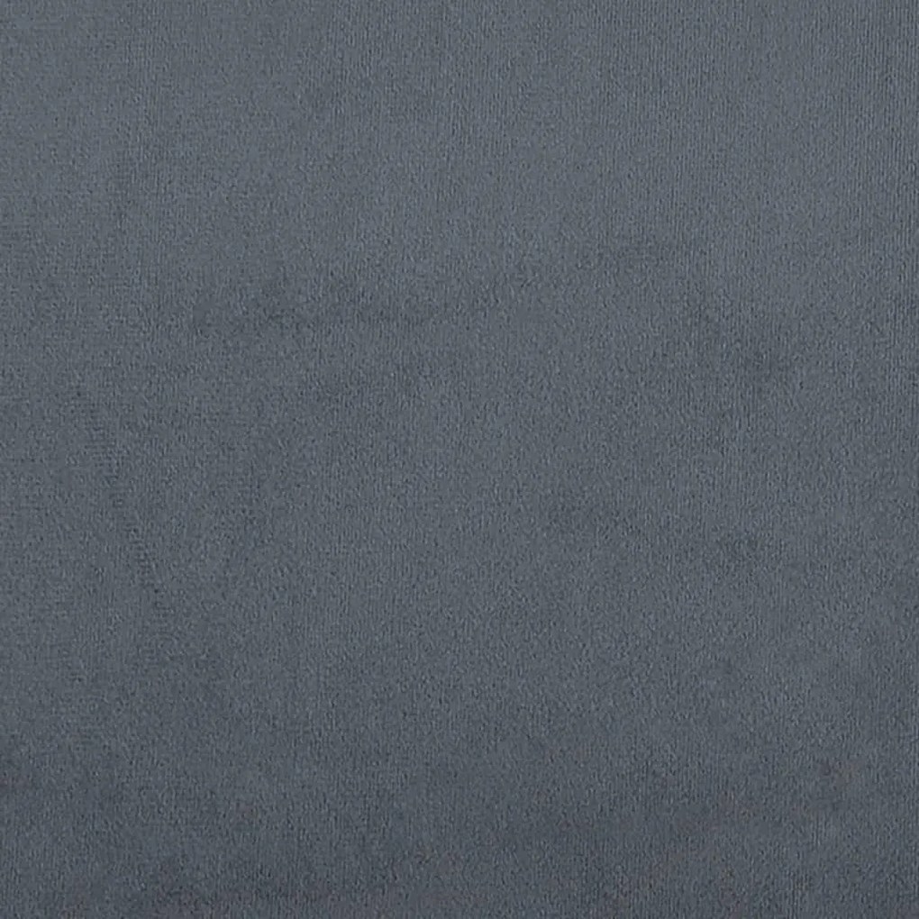 Panca con Cuscini Grigio Scuro 120,5x65x75 cm in Velluto