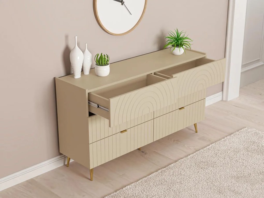 Comò 6 cassetti Beige - NORSIM di PASCAL MORABITO